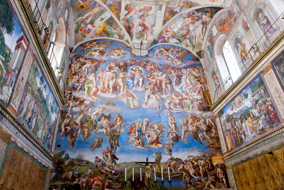 The creation of man Sistine Chapel
